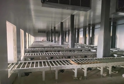 A 24-meter High Stacker Crane Project for a Food Company in Henan Under Intense Construction