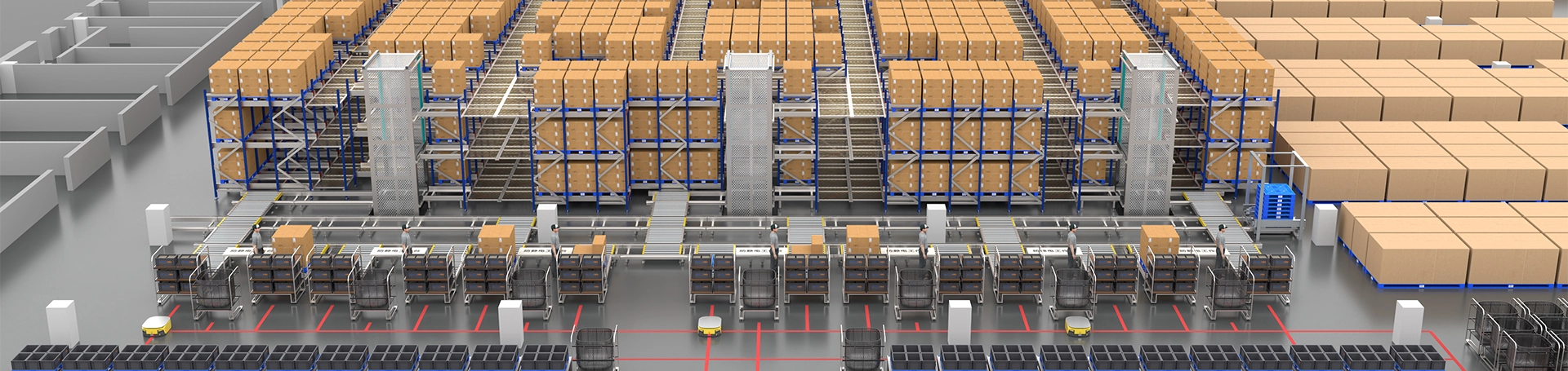 Multilayer Automated Warehouse Shuttle Storage System