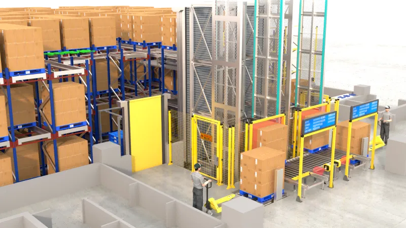 warehouse cargo elevator